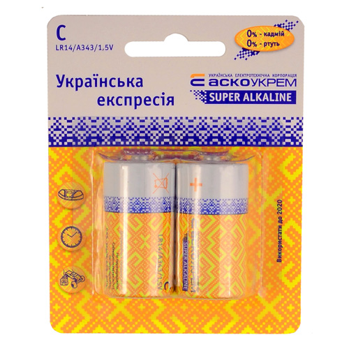Батарейка лужна C.LR14.BP2 (blister 2)