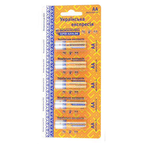 Батарейка лужна AА.LR6.BP5 (blister 5)